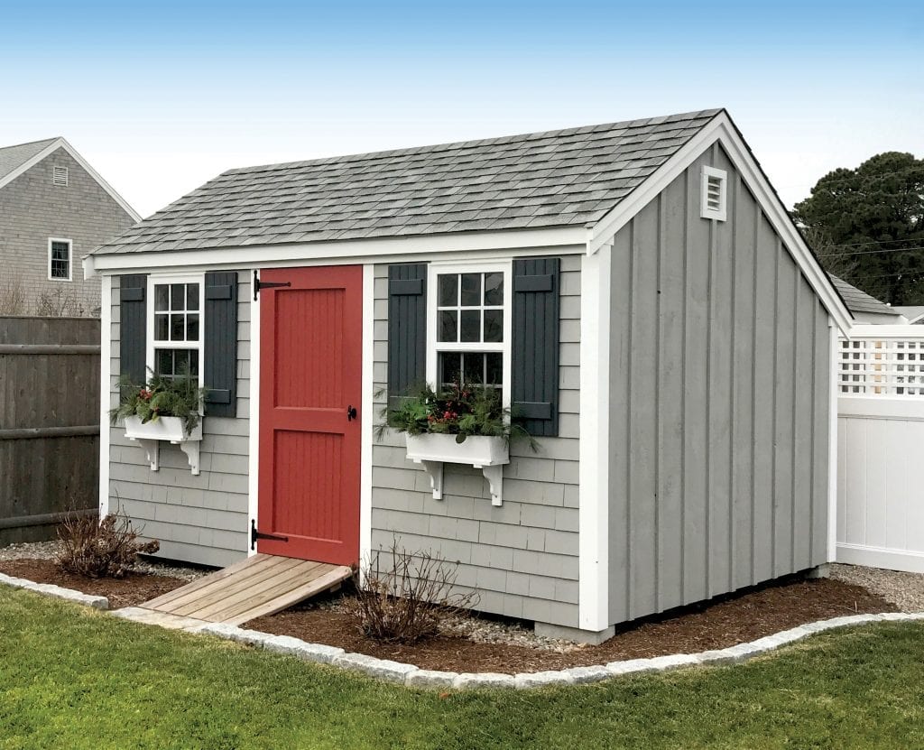 Stony Brook saltbox shed
