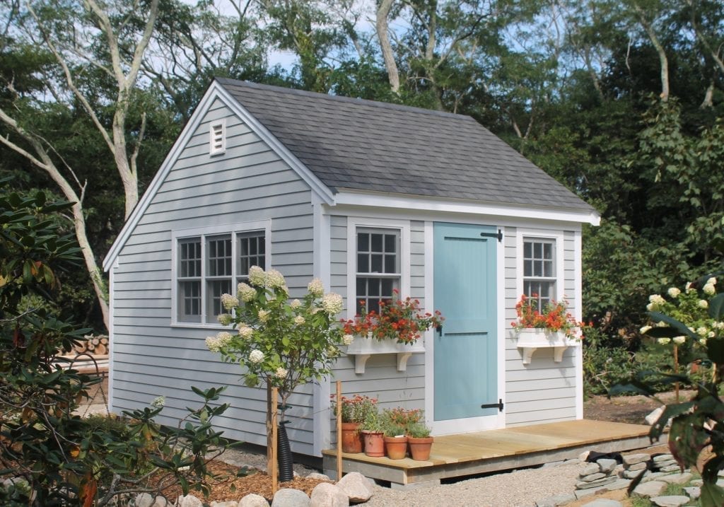 Vineyard Overhang shed from Pine Harbor's Signature series