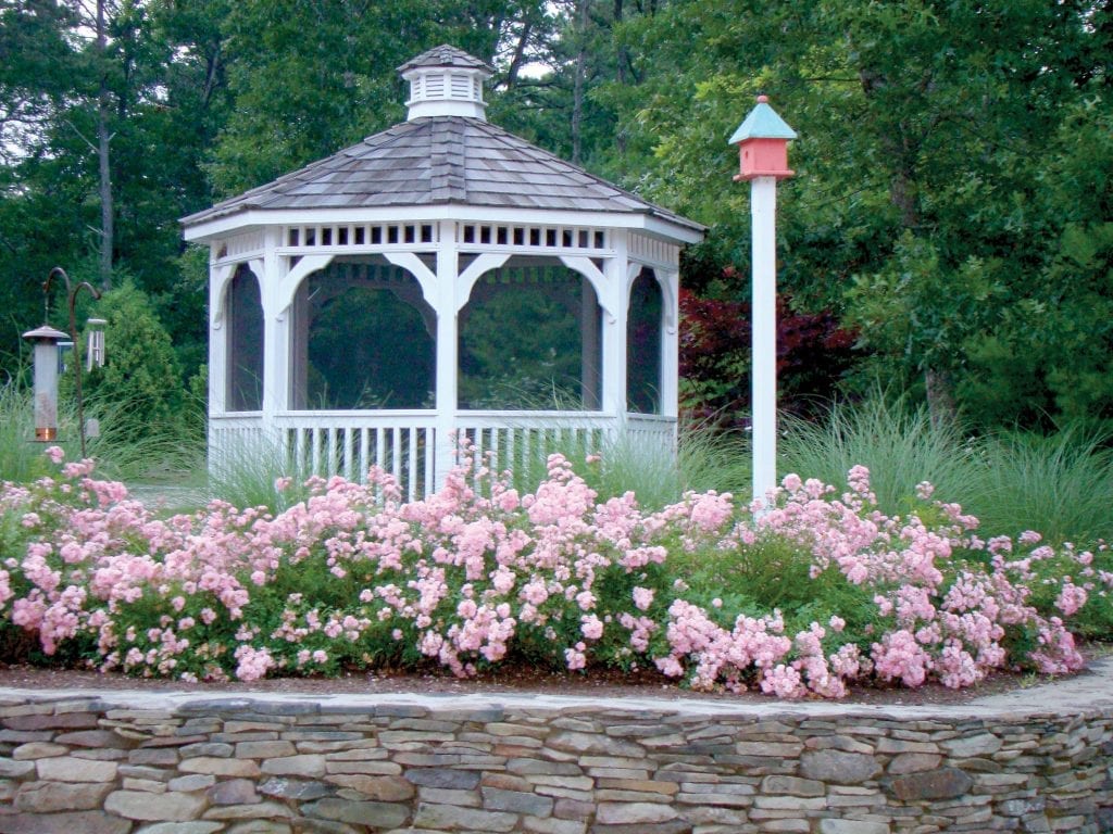 A gazebo from Pine Harbor on Cape Cod