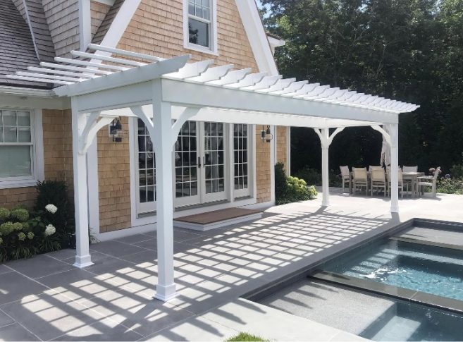 Pine Harbor - Pergola Pool Structure Cape Cod